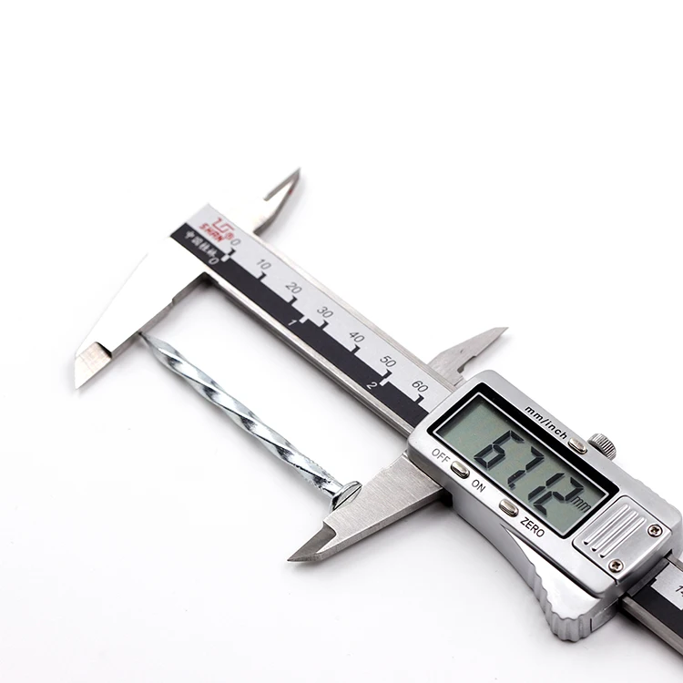 flat head twit shank nails/spike/electrical :galvanzied twist shank  nails in tianjin