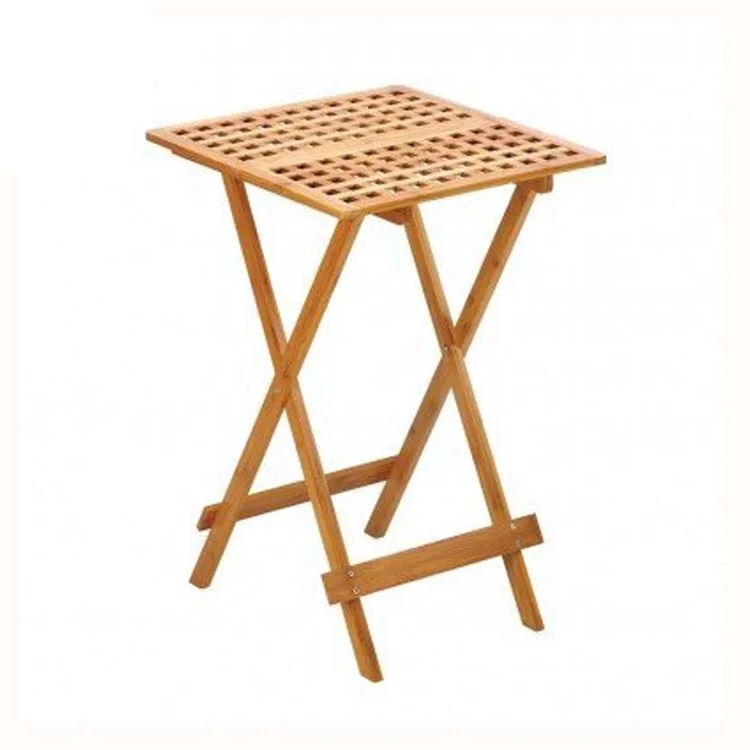 
natural Bamboo Wood Folding Tray Table 