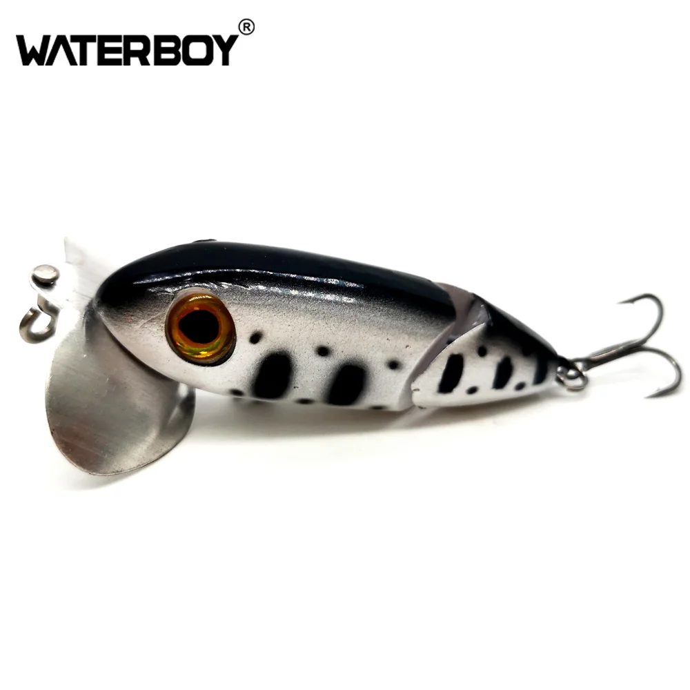 WATERBOY 2 Section Multi Jointed Fishing Bait Hard Artificial Fishing Tackle Pencil Lure New 6cm 8.5g Popper Fishing Lure