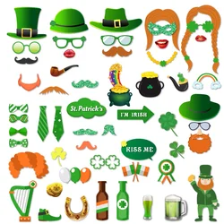 Набор для фотосъемки HUANCAI ко Дню Св. Патрика, комплект реквизита счастливого ирландского шамбола, набор «сделай сам» для украшения ирландской вечеринки