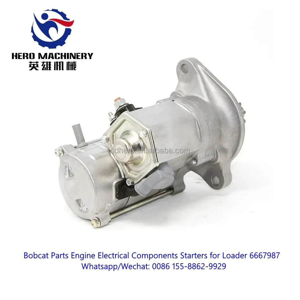 Original Bobcat Parts 6667987 Engine Components Electrical Components Starters Starters for Loader 453 463 553 653 751 S70