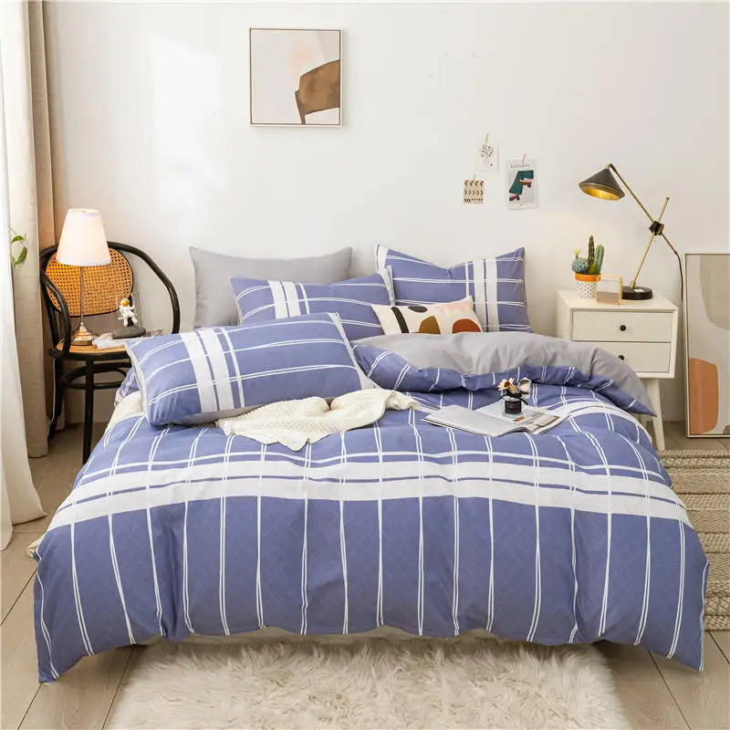 Single Queen King Size Solid Color Comforter Bedding Set Quilt Cover Set With Bed Linens