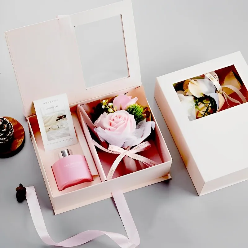 Luxury Gift Set Valentines Day Gift 2024 Private Label Reed Diffuser Gift Box Set Factory Wholesale For Saint Valentin 2024