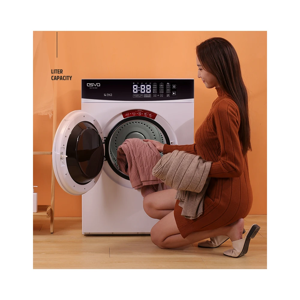 10kg Electric Tumble Dryer Laundry Top Load Silver Tumble Dryer Laundry Dryer for Clothes