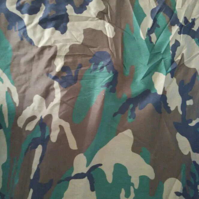 High quality Twill military woodland camouflage camo printed fabric for garments