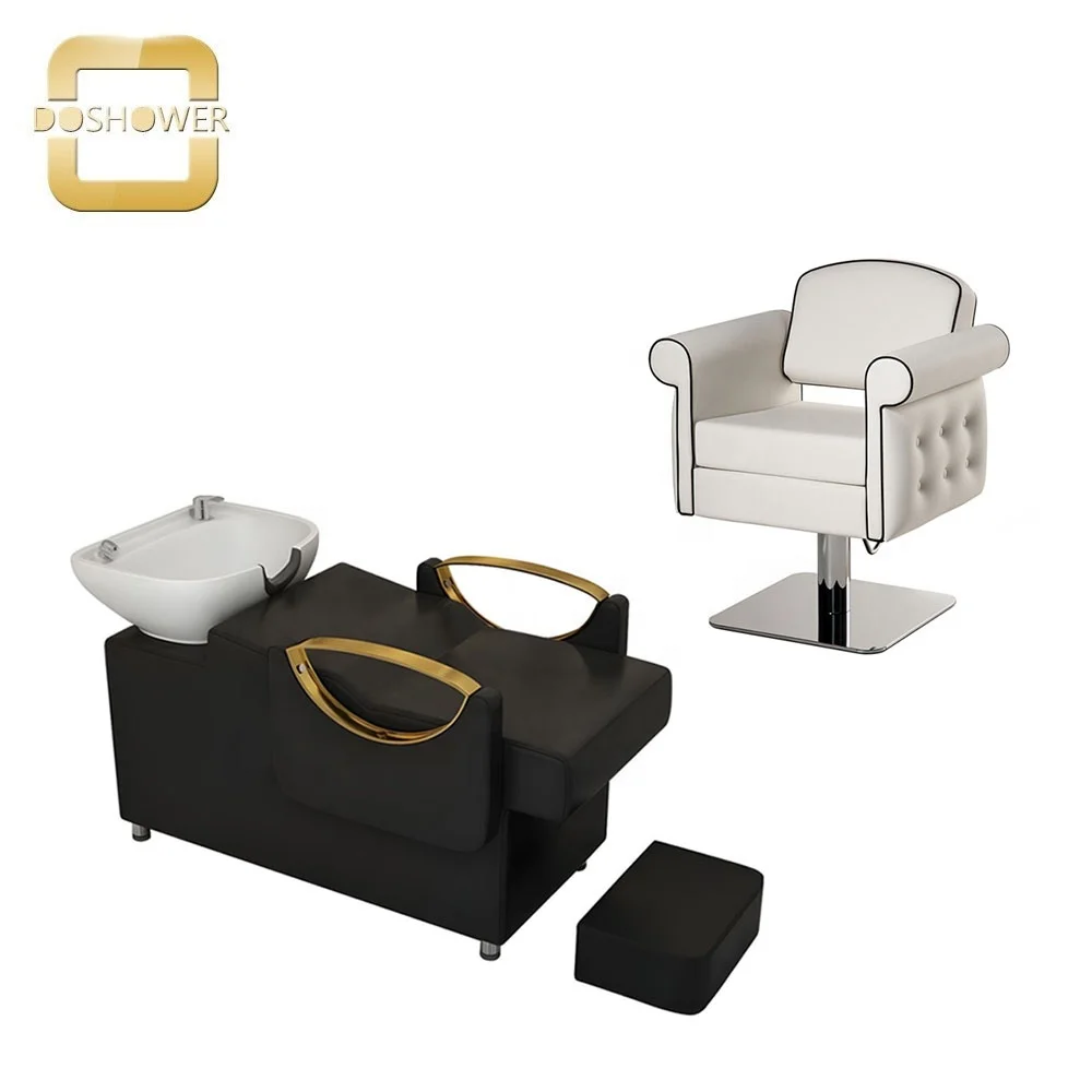Ceramic Sink Barber Shop Shampoo Chair for Large Titling Porcelain Shampoo Bowl of Shampoo Bed Station Factory