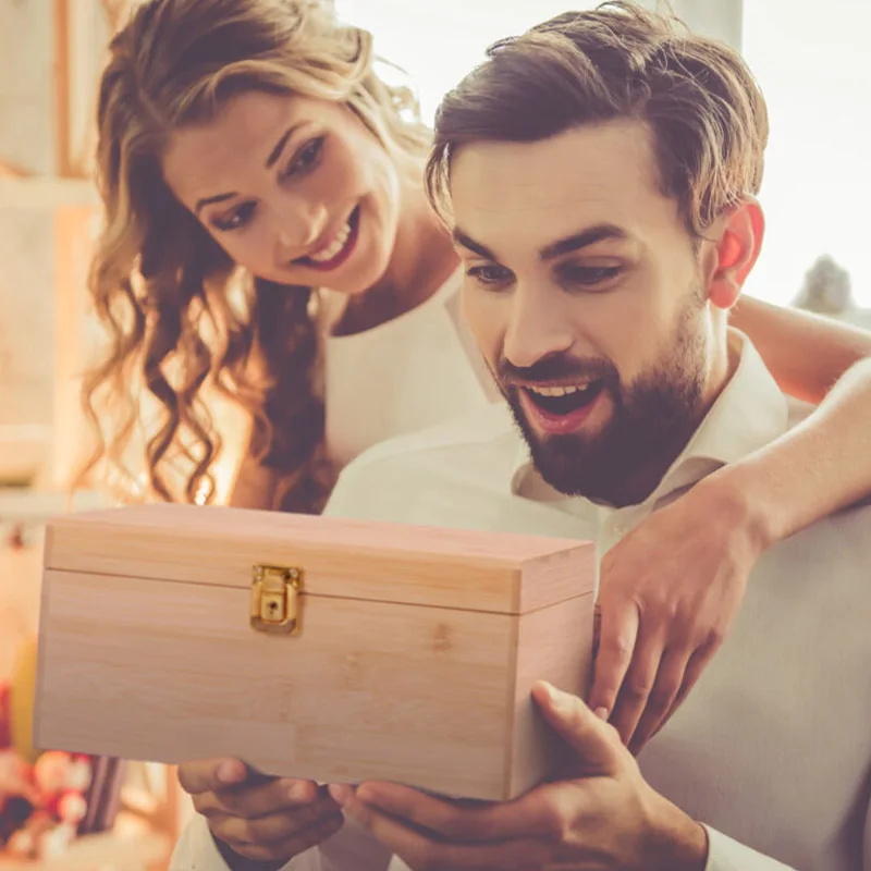 Wooden Stash Box Tobacco Set with Grinder Rolling Tray Stash Jar Cigarette Case Natural Handmade Wood Tobacco Herbal Storage Box