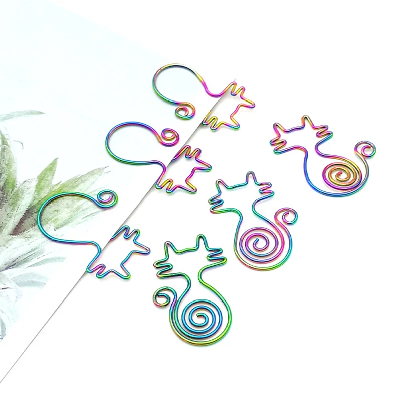 High Quality Cute Colorful Cat Paper Clip Bookmarks