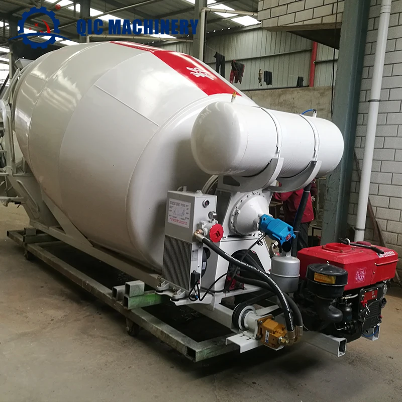 Portable Concrete Mixer Drum 2m3 3m3 4m3 6m3 7m3 8m3 Cement Mixer With Drum
