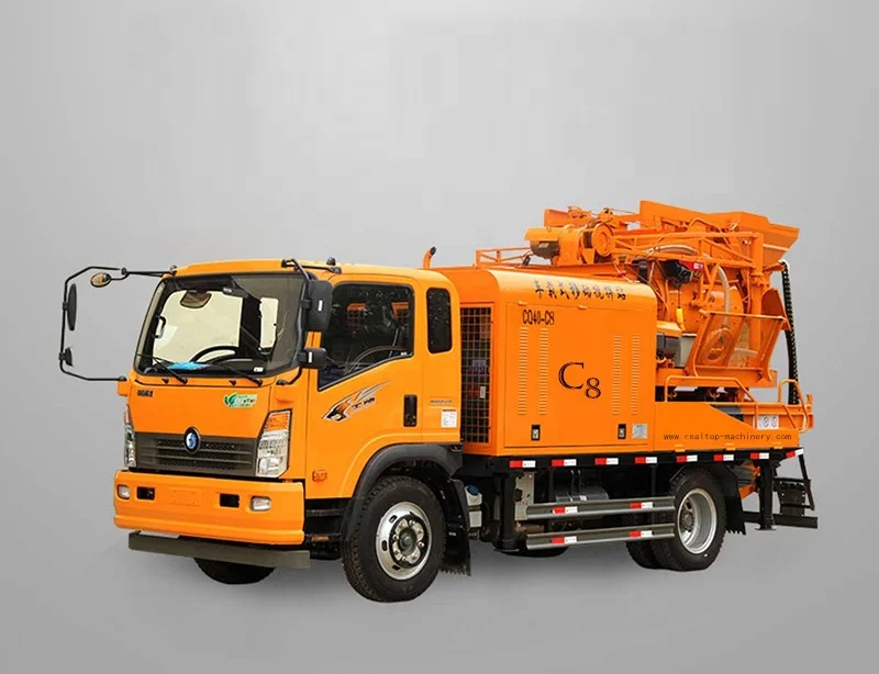 C7 Diesel truck-mounted concrete mixing pump