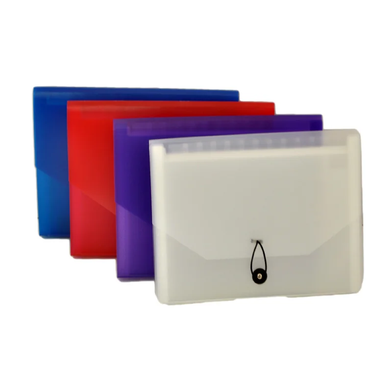 A4 Size 13 Pockets Expandable File Organizer with Cover, Portable Rainbow File Folder