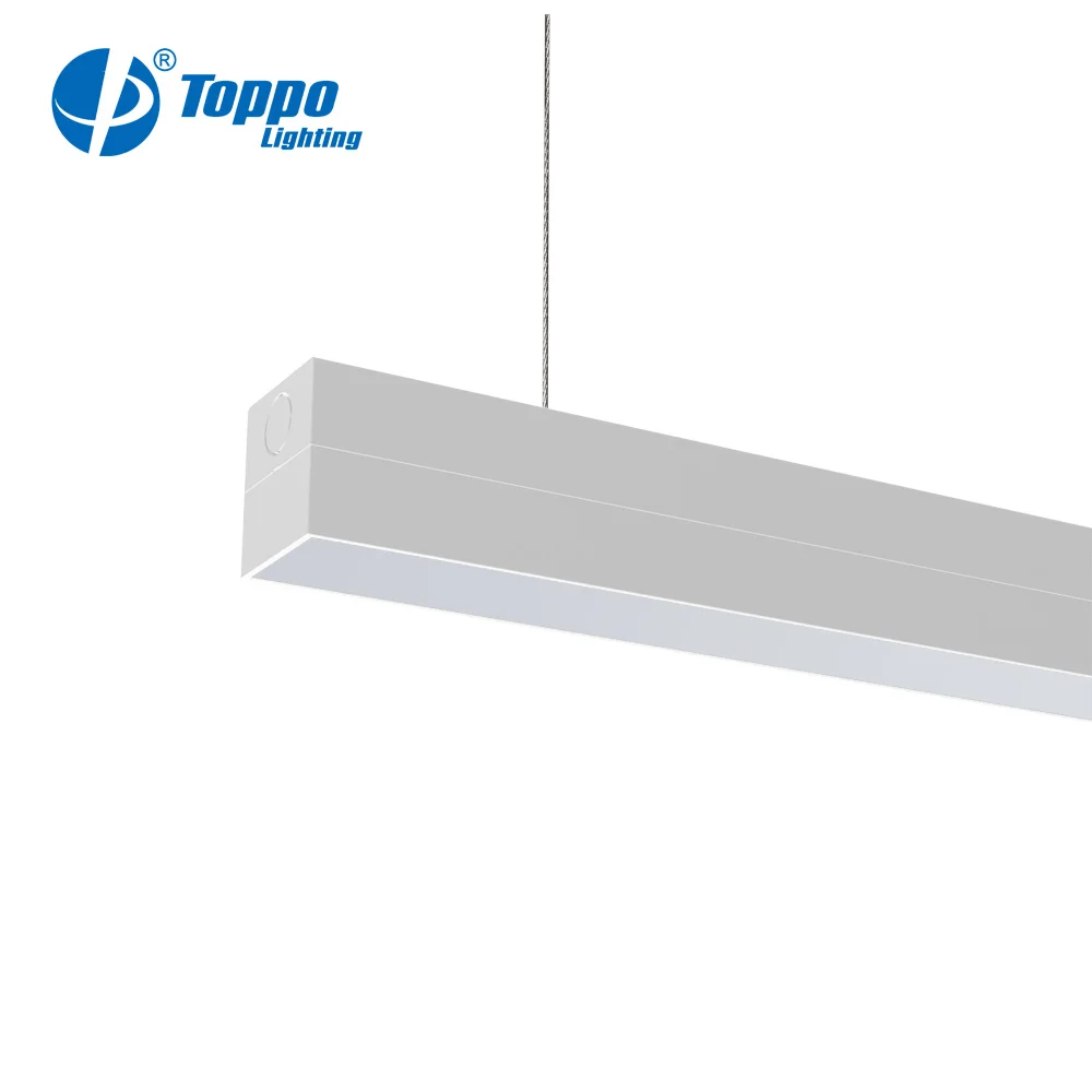 Frosted Slim Aluminium Linkable LED Batten Light Pendant Lighting Available In Suspended And Wall Mounted UGR led