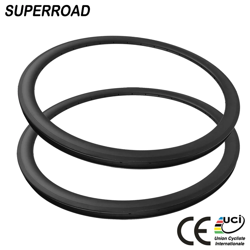 
Wider Carbon Bicycle Wheels 25*38 T700c Tubeless Toray Full Carbon Road Bike Rims For Secure Riding 