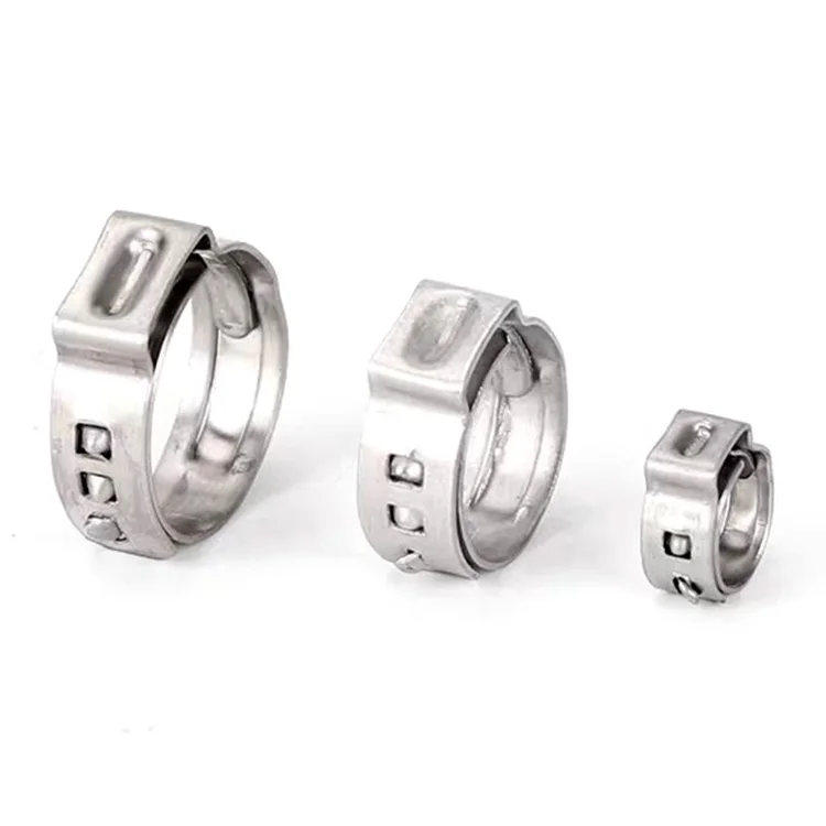 Vibration-Resistant Pinch Clamps for Hose and Tube  Clip Single Ear Hose Clamps  Pipe One Ear  Pinch Clamp