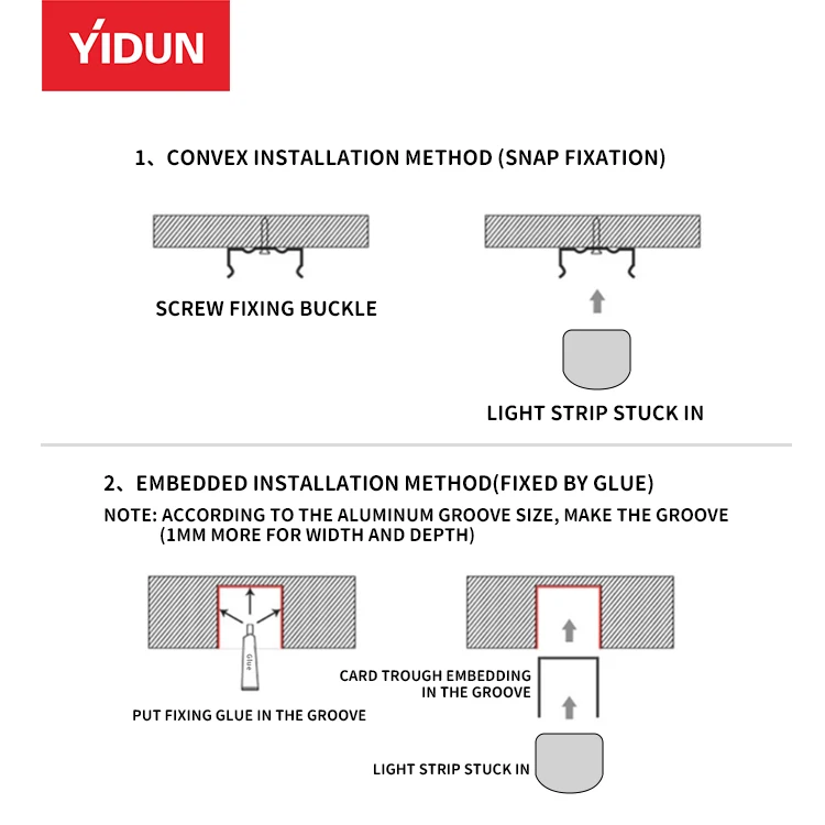 YIDUN YDN2835-120D-220V Custom Flexible Neon LED Strip Lights 6mm 8mm 16mm Strip Flexible Lighting Soft Neon Flex LED Neon Light