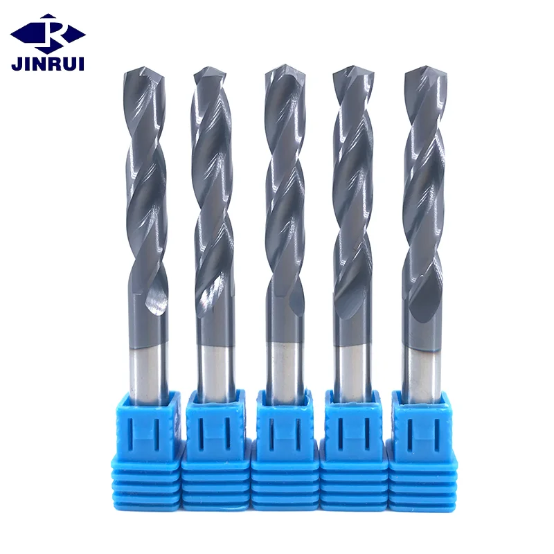 JR127 CNC Straight Shank coating Twist Drill 2mm-2.5mm HRC65 Carbide deep hole Drill Bits