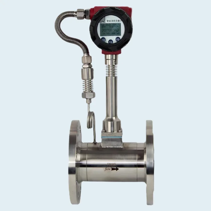 Digital Rs485 Propane Biogas Steam Vortex Air Flow Meter Price