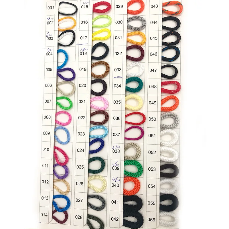 Manufacturers crochet knitting pp cord 3mm polyester braided cord