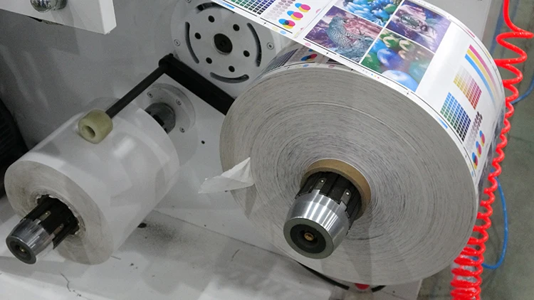 KINGSUN FP-320G Model  4 color self adhesive paper flexo label printing machine