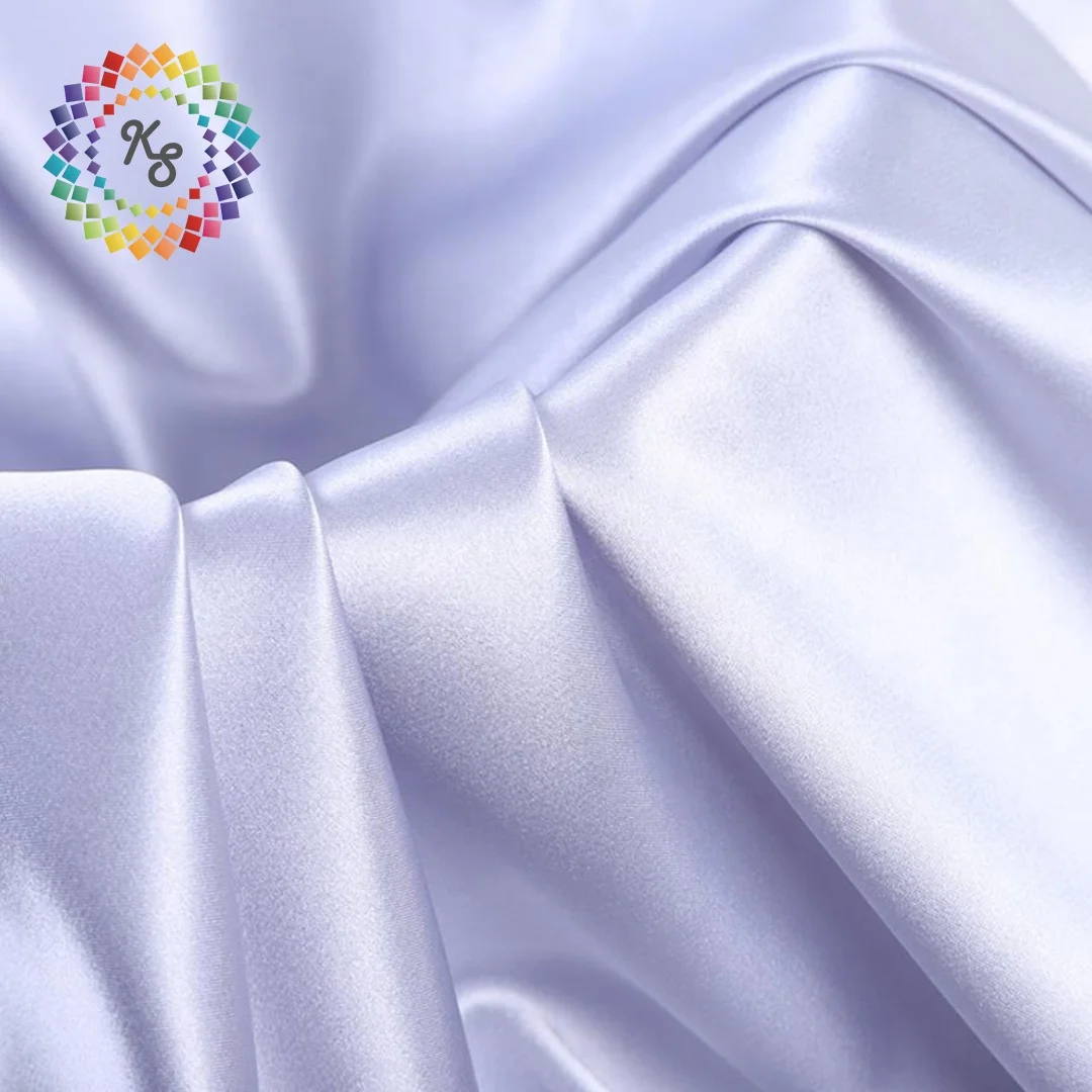 Smooth Touch Shiny Imitated Silk Spandex Satin Fabric