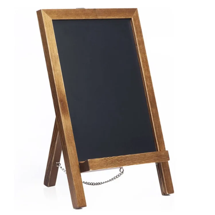 
Hot quality rustic natural rectangle brown small household blackboard breakfast chalkboard 