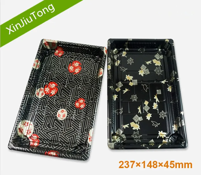 wholesale most popular disposable plastic anti-fog sushi tray container