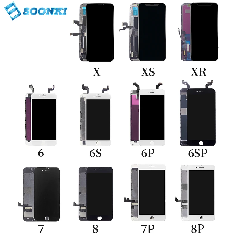 TS8 Мобильный телефон lcd для iphone дисплей ecran 6 6s 6splus 7 8plus X Xr Xs max ЖК-экран дигитайзер