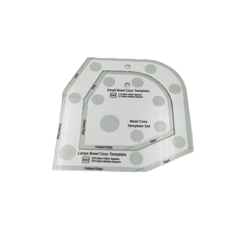 Dropshipping Bowl Template Cutting Ruler Set Bowl Pattern Template Acrylic DIY Craft Bowl Wrap Sewing Pattern Template Ruler