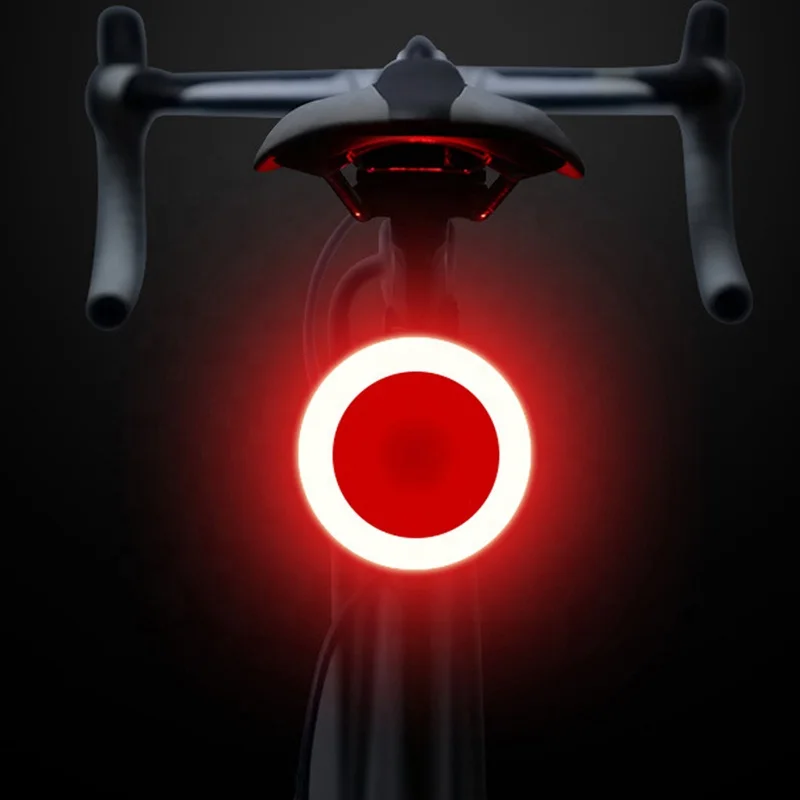 Usb Rechargeable Back Rear Light Bike Accessories Bar Triangle Heart Star Shape Waterproof Red LED Bicycle Tail Light