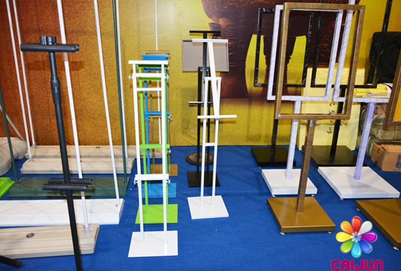 Exhibition trade show easy display tension fabric banner Catalogue Literature display