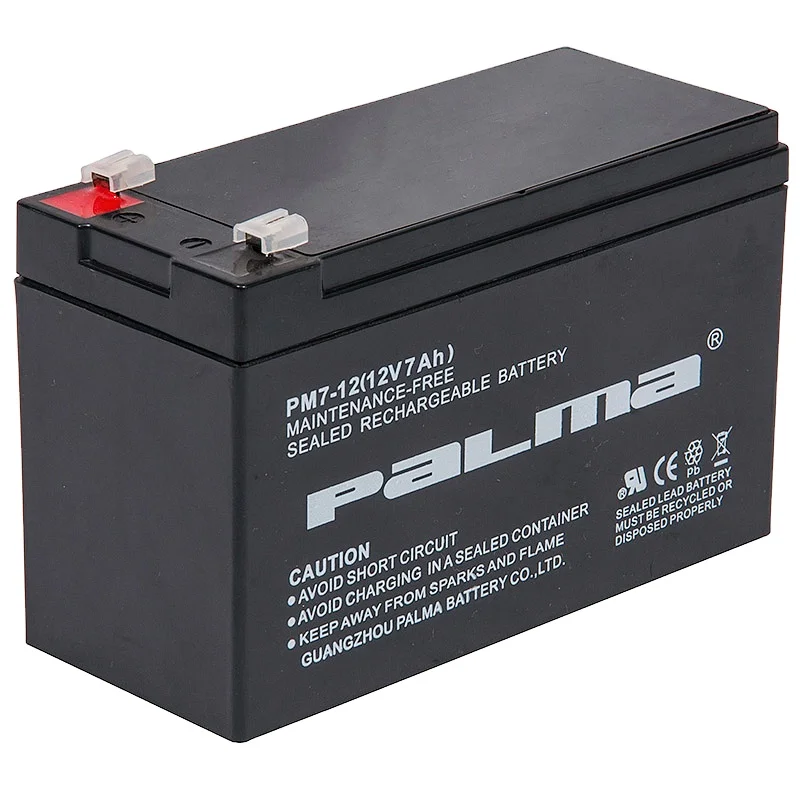 Palma High Capacity Korea Battery Ups Gel Solar 12v 7 12ah 65 100 150 200ah Sealed Lead Acid Battery 12v 7ah