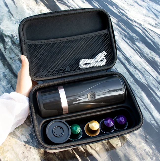 2022 NEW Food grade material  2 in 1 function portable mini USB coffee maker 12V Coffee Machine For Nespresso Capsule