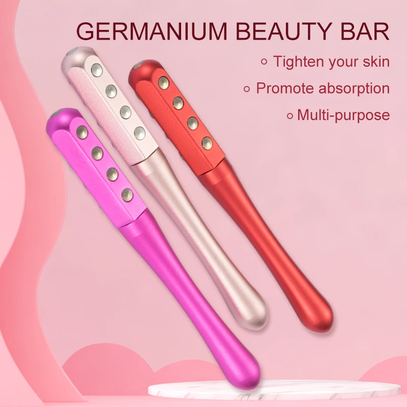 Hot-selling germaniums ball face beauty roller facial beauty massager can be processed germanium beads massage roller stone