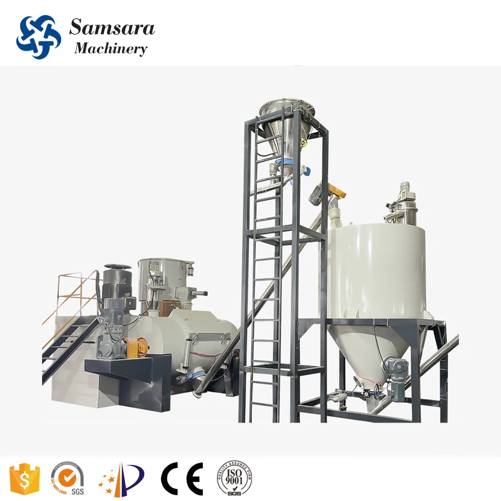 Automatic Feeding Weighing Mixing Compounding System for Spc Floor Extruder Production Line