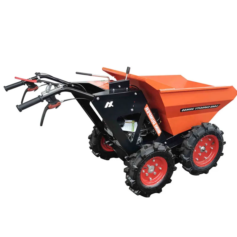 125L dump bin capacity china 4x4 gas mini battery dumper powered wheel barrow