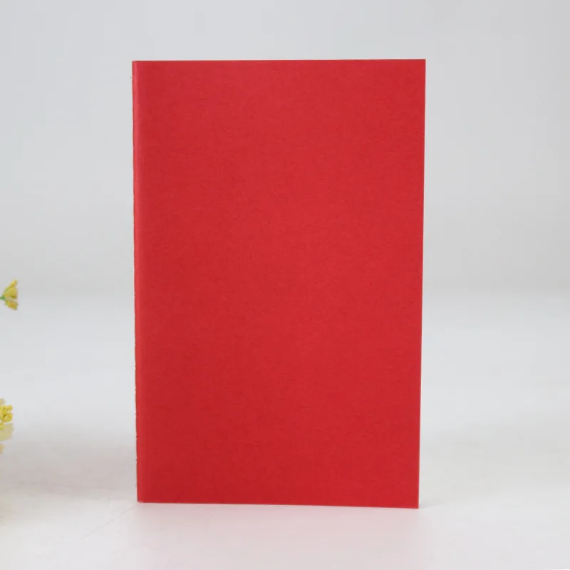 Custom Printing Logo A6 A5 B5 Size Stitching Composition Book Recycled Kraft Paper Softcover Notebook Exercise Book for School