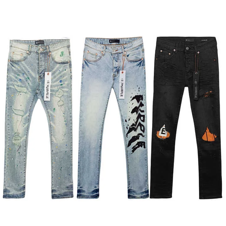 Мужские рваные джинсы