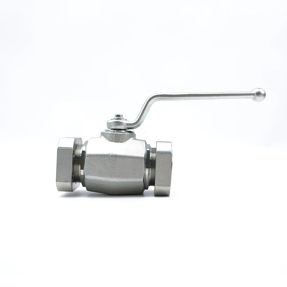 2inch dn50 high pressure stainless steel MKH- SAE-210-50 flange hydraulic ball valve from manufacturer