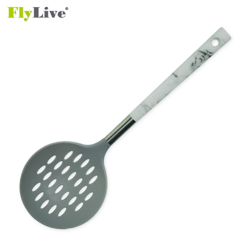 
6 Pcs Premium Quality Nylon Utensil Set with Marble Design handle nylon 