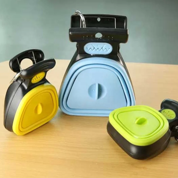 Low MOQ Pet dogs waste Pick Up Foldable clean poop pickup Tool Dog Cleaning Supplies portable dog cat Pet Pooper Scooper with ba