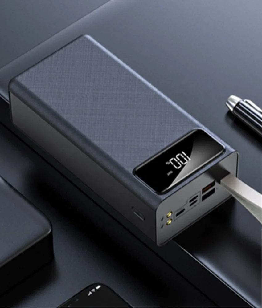  50000 мАч Power Bank большой емкости быстрой зарядки Быстрая зарядка ЖК-дисплей индивидуальный логотип на заказ