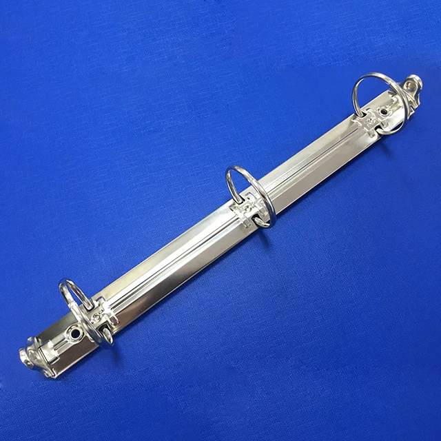 
spine file folder A4 size metal ring mechanism clip pyramidal base loose leaf 3 ring binder 