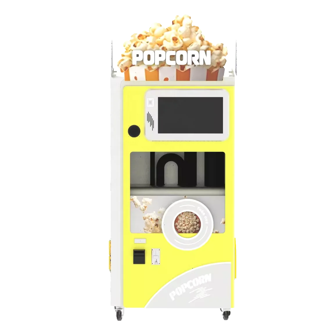 manufacture  fully automatic  popcorn vending Machine customized design