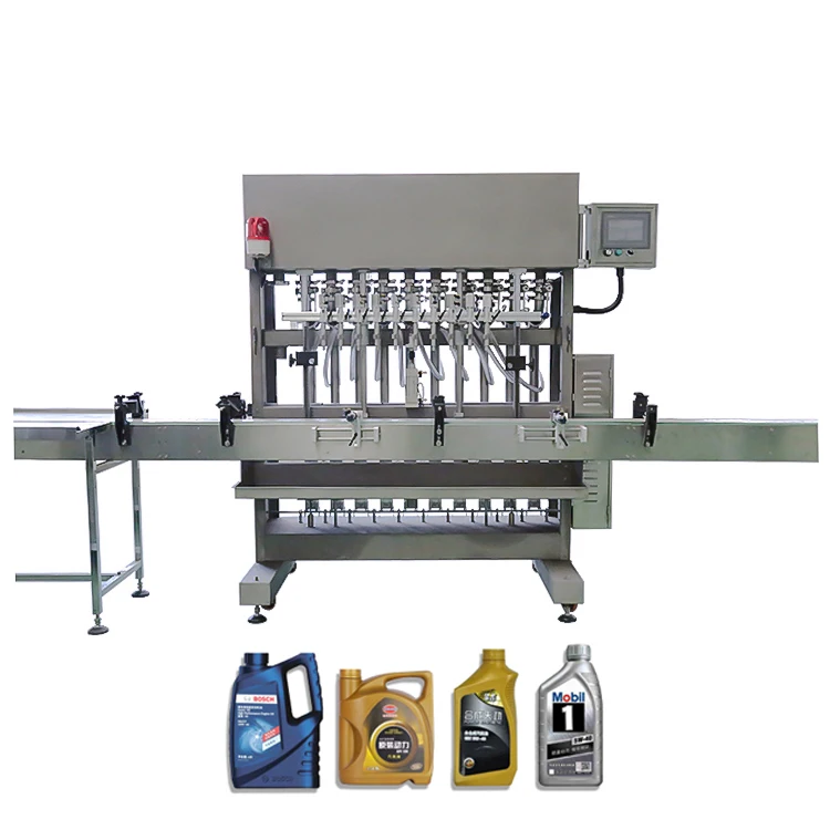 gasoline motor oil filling machine , Car Engine oil motor oil filling packing machine line