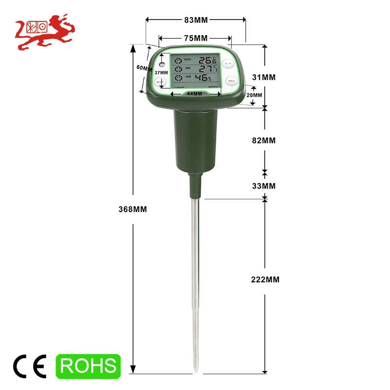 Real Time Monitoring Portable Soil Meter Analyzer Digital Soil Meters