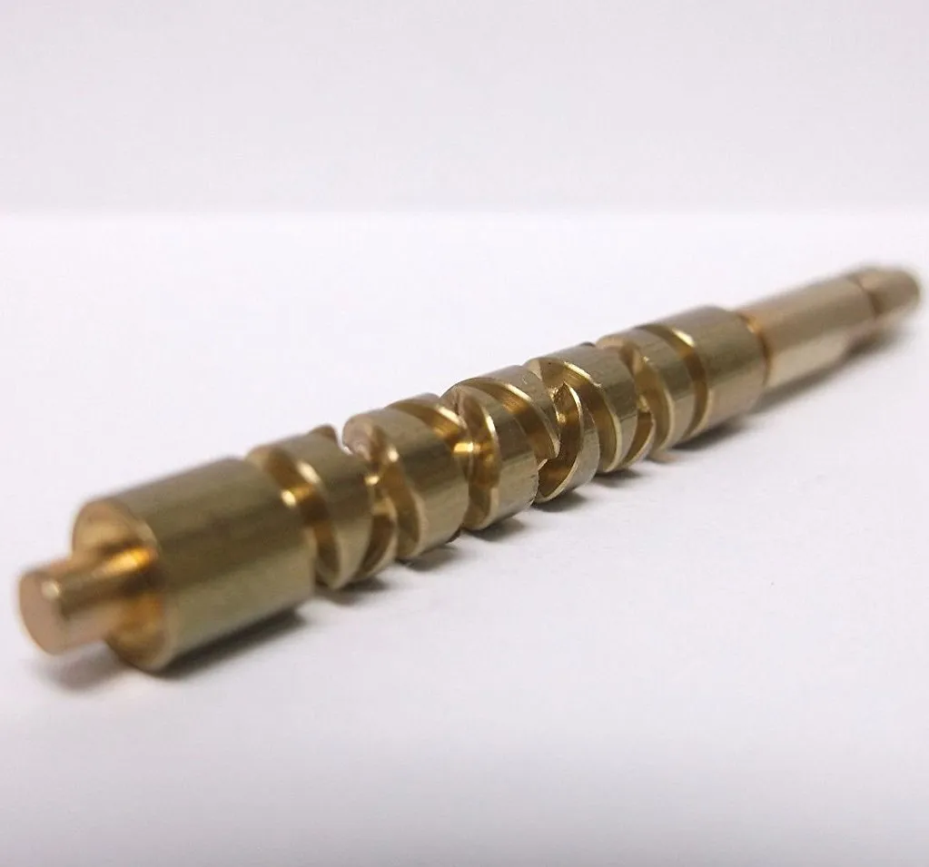 High precision custom made brass stainless steel double helix screw shaft manufacturer