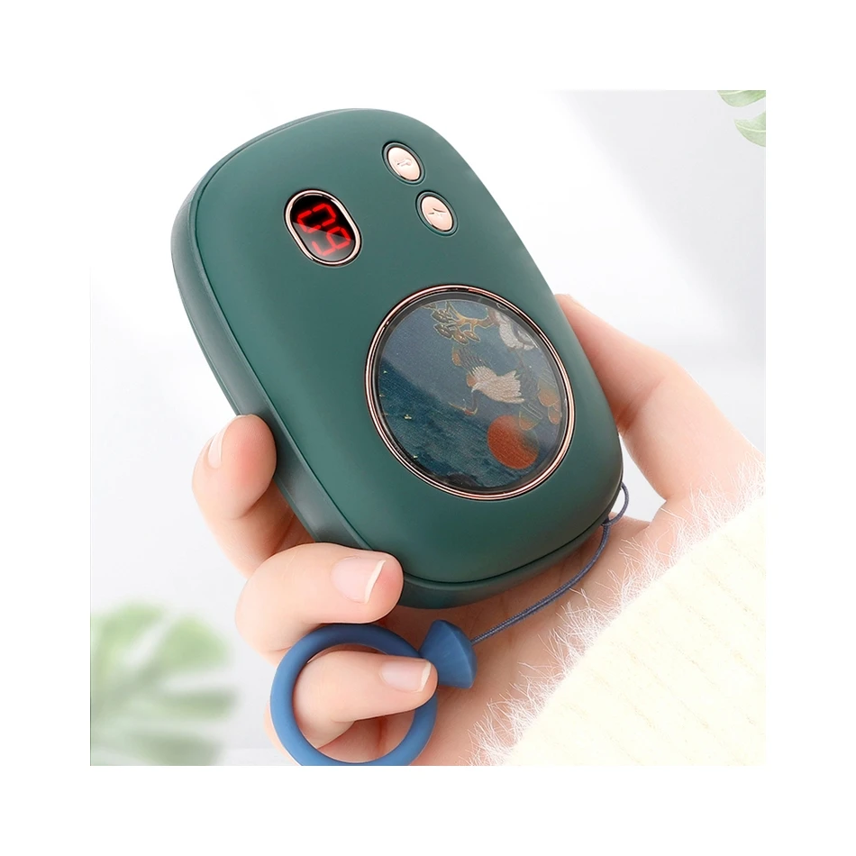 Christmas Gift Hand Warmer Usb Cute Rechargeable Hand Warmer With 10000mAh Power Bank