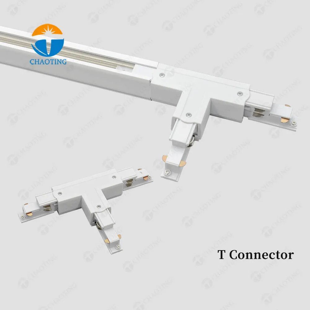Surface Recessed Ceiling Linear Led Spot Track Lighting Fixture Rail Accessories Connectors Aluminum 6Wire Track and Rail System