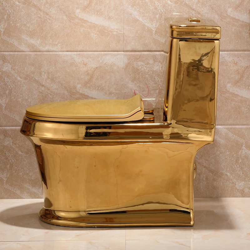 
MEIYANI Y8008G Bathroom luxury commode bathroom color toilet gold toilet 