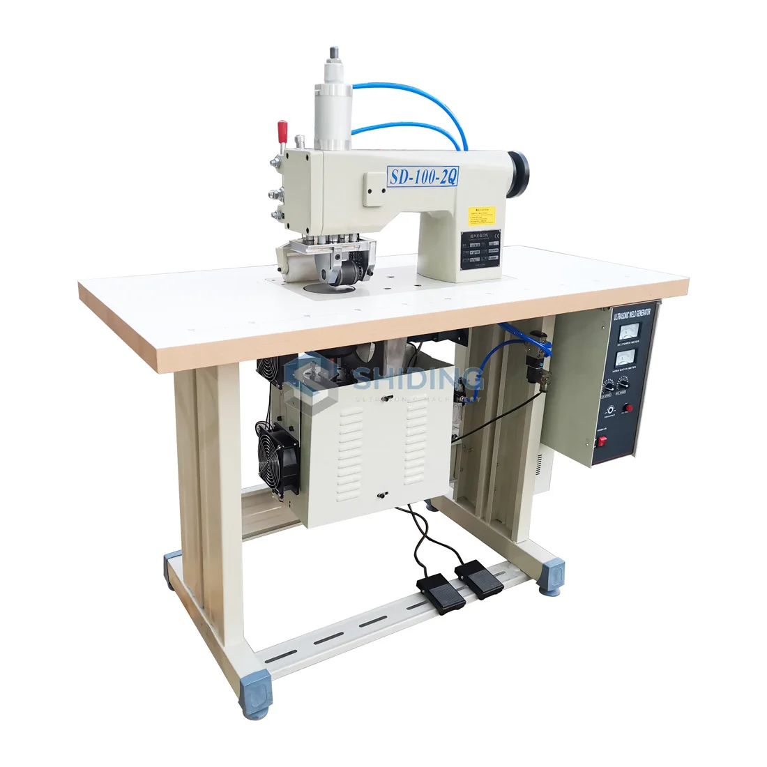 Ultrasonic Cover Stitching embossing cutting Sewing Machine SD-100-2Q